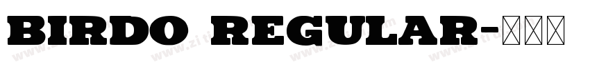 Birdo Regular字体转换